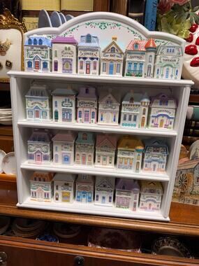 Lenox White Spice Village with Shelf - 24 pieces